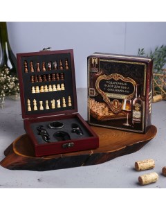 Подарочный набор для вина с шахматами Дорого внимание
