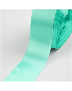 Лента атласная, 50 мм × 100 ± 5 м, цвет тиффани Nobrand