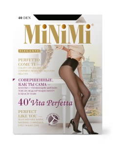 Колготки mini vita perfetta 40 утяжка талии nero Minimi