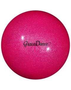 Мяч для художественной гимнастики блеск 16 5 см 280 г цвет розовый Grace dance