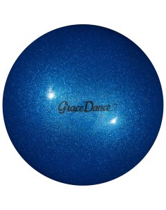 Мяч для художественной гимнастики блеск 18 5 см 400 г цвет голубой Grace dance