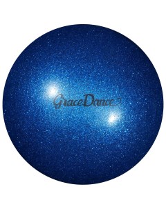 Мяч для художественной гимнастики с блеском d 16 5 см 280 г цвет голубой Grace dance