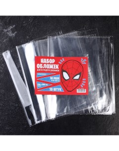 Набор обложек для тетради 30 мкм полипропилен 10шт человек паук Marvel