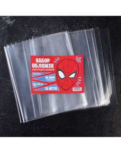 Набор обложек для тетради 80 мкм полипропилен 10шт человек паук Marvel