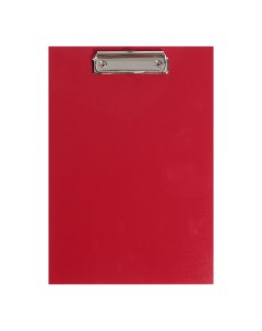 Планшет с зажимом а4 2 мм прочный картон бумвинил красный клипборд Calligrata