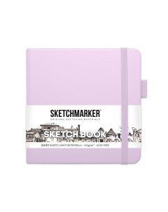 Скетчбук sketchmarker 120 х 120 мм 80 листов фиолетовый блок 140 г м2 Nobrand