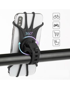 Велосипедный держатель для телефона luazon поворотный силиконовый до 6 5 Luazon home