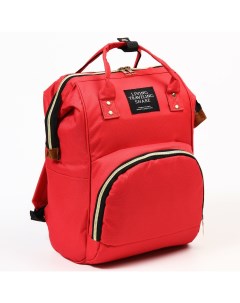 Рюкзак женский с термокарманом термосумка портфель цвет красный Nobrand