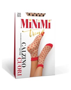 Mini cuori 20 носки caramello nero Minimi