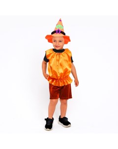 Карнавальный костюм тыква жилет шляпа оранжевая рост 116 134 Страна карнавалия