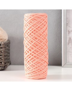Шнур для вязания 100 полиэфир ширина 3 мм 100м розовый Nobrand