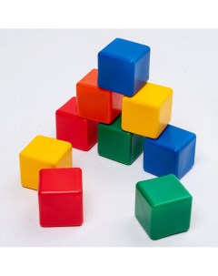 Набор цветных кубиков 9 штук 6 х 6 см Соломон