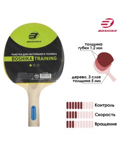 Ракетка для настольного тенниса training 1 звезда Boshika