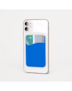Картхолдер на телефон цвет синий Nobrand