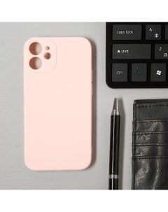 Чехол luazon для телефона iphone 12 mini soft touch силикон розовый Luazon home
