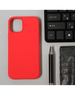 Чехол luazon для телефона iphone 12 mini soft touch силикон красный Luazon home
