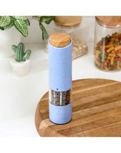 Мельница для специй soft bamboo керамический механизм цвет синий Nobrand