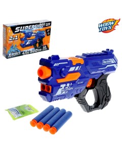 Бластер supershoot gun стреляет мягкими пулями Woow toys