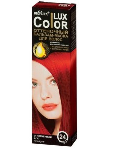 Lux color бальзам оттеночный для волос тон 24 огненный агат 100 мл Белита