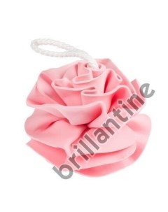 Мочалка спонж губка цветок розовая размер 11см 201 048 Di valore