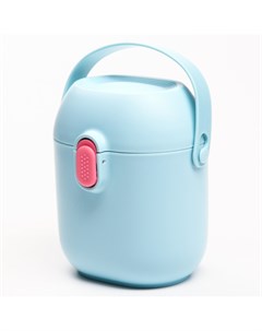 Контейнер для хранения детского питания 450 мл с ложкой цвет голубой Крошка я