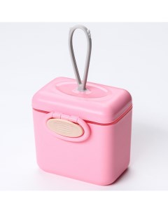 Контейнер для хранения детского питания 150 мл с ложкой цвет розовый Mum&baby