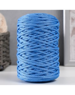 Шнур для вязания 100 полиэфир 3мм 100м 200 20гр 19 голубой Softino