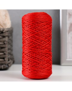 Шнур для вязания 100 полиэфир 1мм 200м 75 10гр 27 красный Softino