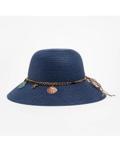Шляпа женская цвет синий р р 56 58 Minaku