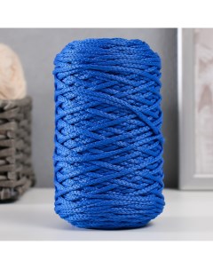 Шнур для вязания 100 полиэфир 3мм 100м 200 20гр 20 синий Softino