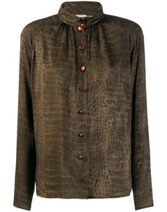 Emanuel ungaro pre owned рубашка 1980 х годов с анималистичным принтом 14 коричневый Emanuel ungaro pre-owned