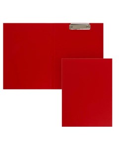 Папка планшет с зажимом а4 2 мм прочная картон бумвинил красная клипборд с крышкой Calligrata