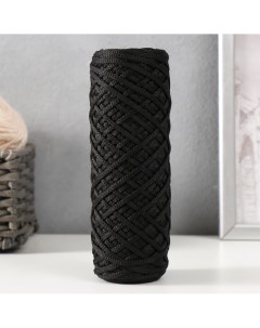 Шнур для вязания 100 полиэфир ширина 3 мм 100м черный Nobrand