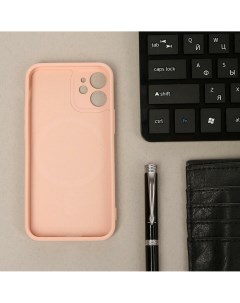 Чехол luazon для iphone 12 mini поддержка magsafe силиконовый розовый Luazon home