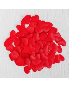 Сердечки декоративные набор 100 шт 2 см цвет красный Страна карнавалия
