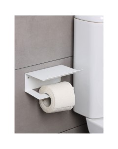 Держатель для туалетной бумаги лофт 160 110 85 мм цвет белый Nobrand