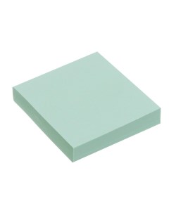 Блок с липким краем 51 мм х 51 мм 100 листов пастель зеленый Calligrata