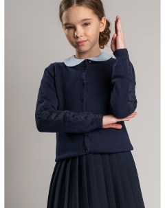 Кардиган классический школьный вязаного кофта рубашка футболка поло школьницы комплект Playtoday