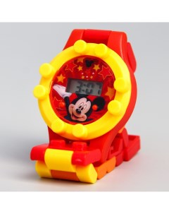 Часы наручные лего микки маус с ремешком конструктором Disney