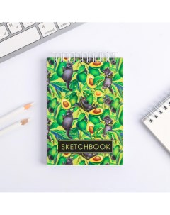 Скетчбук sketchbook avocado а6 80 л 100 г м Artfox