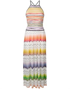 Missoni mare удлиненное платье с принтом нейтральные цвета Missoni mare