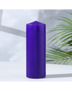 Свеча цилиндр 5х15 см фиолетовая лакированная Дарим красиво