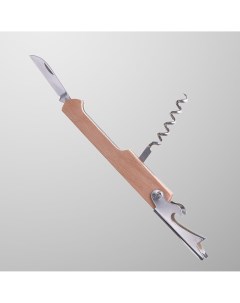 Нож со штопором и открывалкой Nobrand