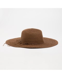 Шляпа женская цвет коричневый р р 58 Minaku