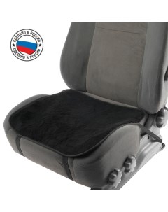 Накидка на переднее сиденье искусственный мех размер 48 х 48 см черный Nobrand