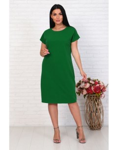 Платье креповое Тесси зеленое Инсантрик