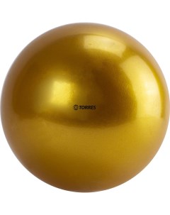 Мяч для художественной гимнастики однотонный d15см ПВХ AG 15 10 золотистый Torres