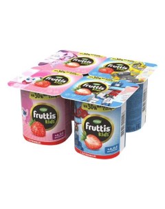 Йогурт Fruttis Kids с клубникой 2 5 110 г Кампина