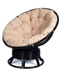 Кресло качалка Papasan w 23 01 B с подушкой Античный коричневый Tetchair