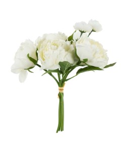Цветы искусственные Пион белый Flodecor